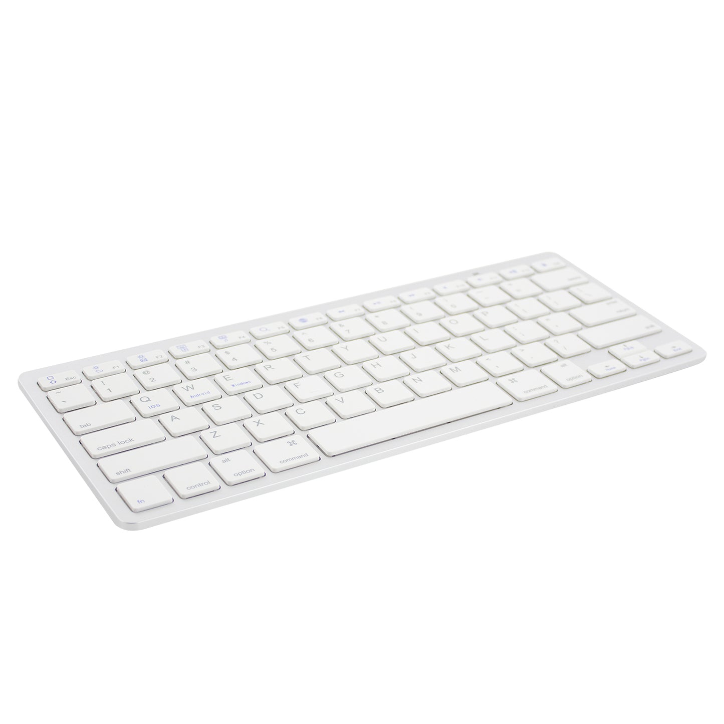 Ewent - EW3161 teclado Oficina Bluetooth QWERTY Español Plata  Blanco