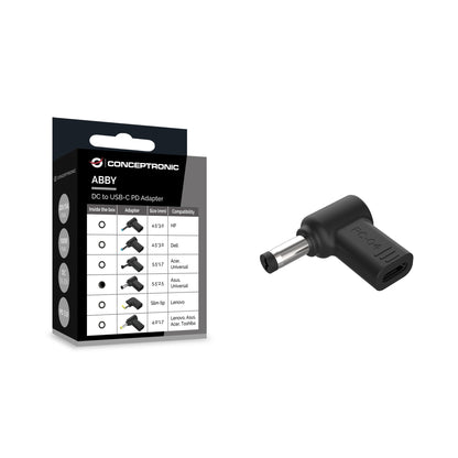 Conceptronic - ABBY15PC04 accesorio para portatil Clavija de adaptador de corriente para ordenador portátil