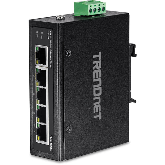 Trendnet - TI-E50 switch No administrado Fast Ethernet (10/100) Negro