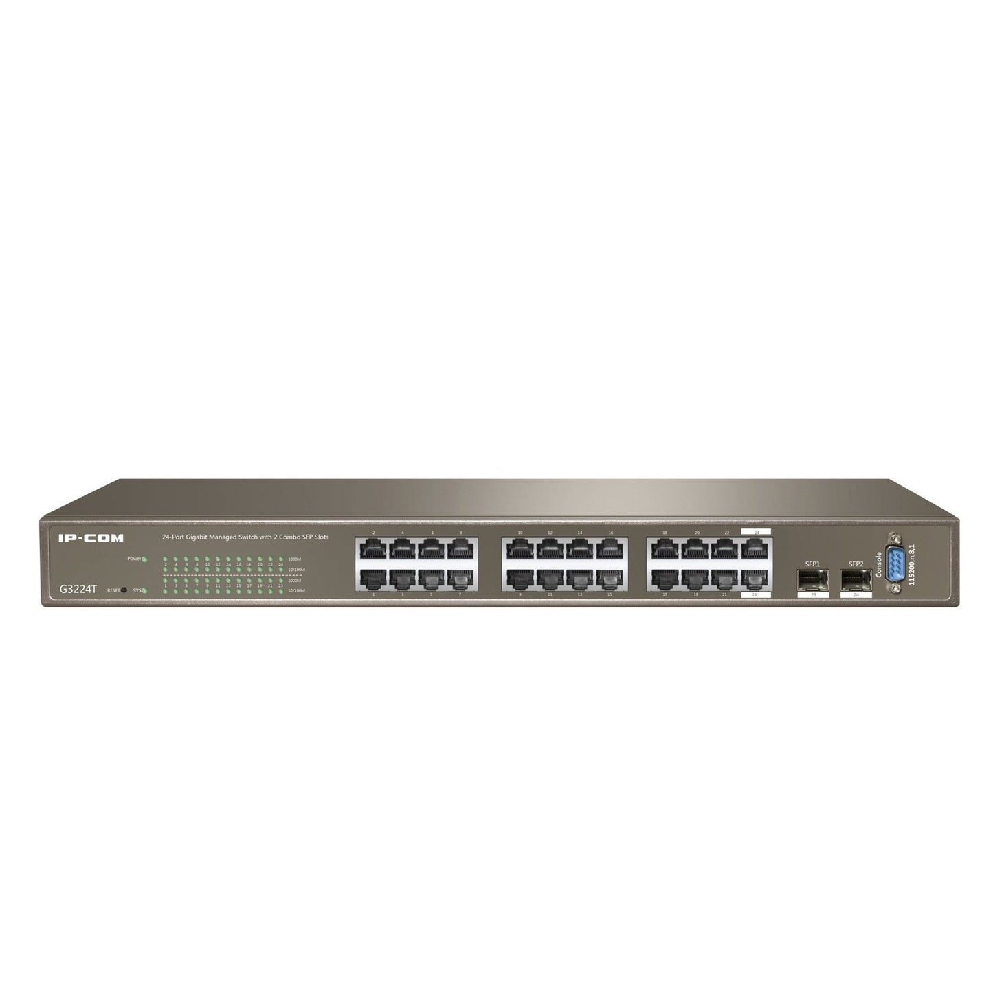 IP-COM Networks - G3224T switch No administrado L2 Gigabit Ethernet (10/100/1000) Bronce