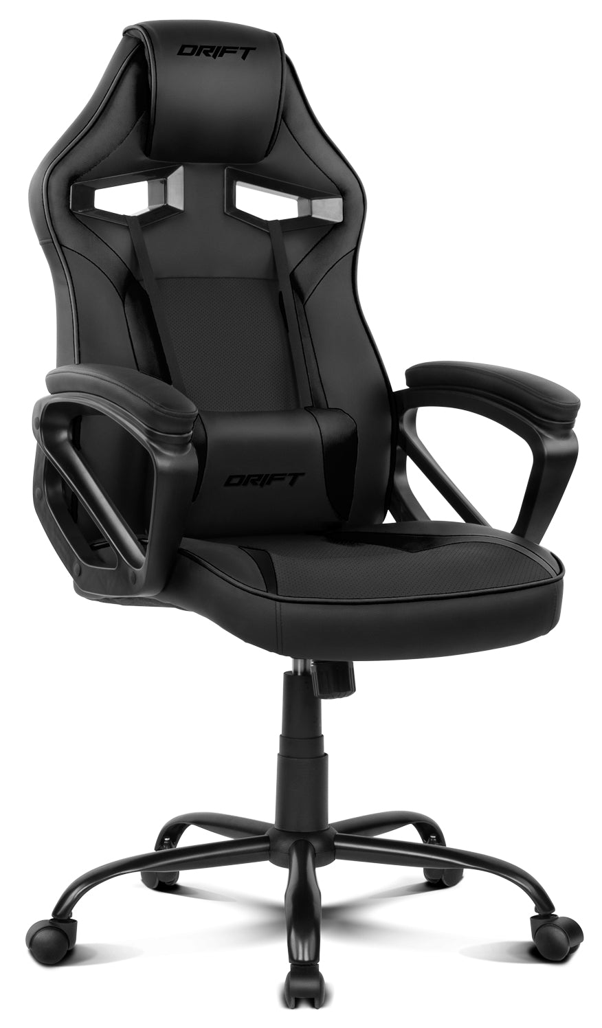 DRIFT - DR50 Silla para videojuegos de PC Asiento acolchado tapizado Negro