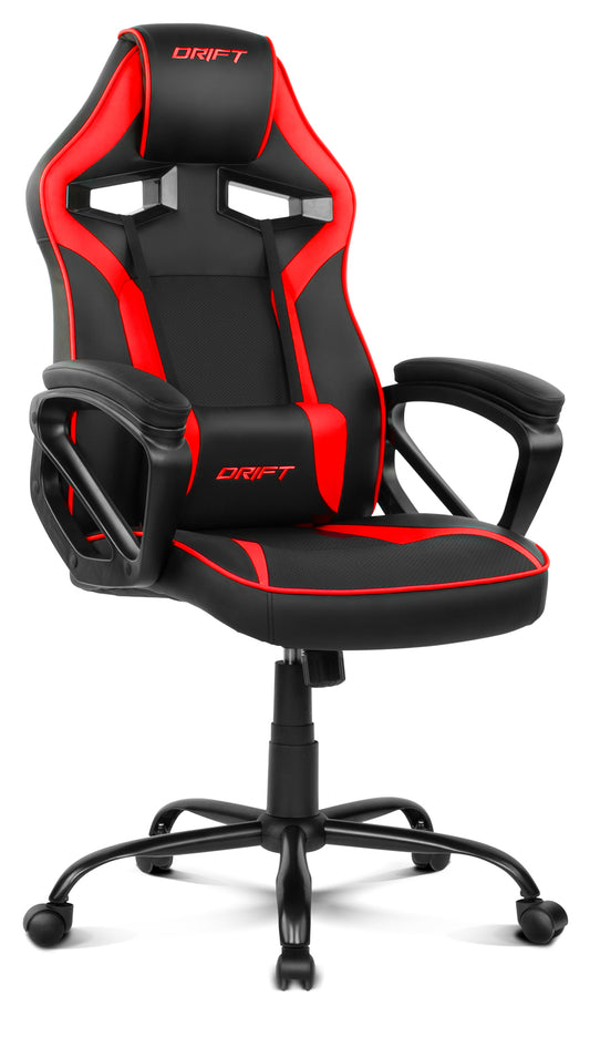 DRIFT - DR50 Silla para videojuegos de PC Asiento acolchado tapizado Negro