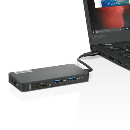 Lenovo - GX90T77924 base para portátil y replicador de puertos Alámbrico USB 3.2 Gen 1 (3.1 Gen 1) Type-C Gris