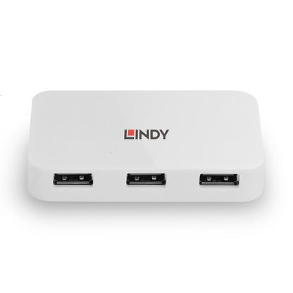 Lindy - 43143 hub de interfaz USB 3.2 Gen 1 (3.1 Gen 1) Type-A 5000 Mbit/s Blanco