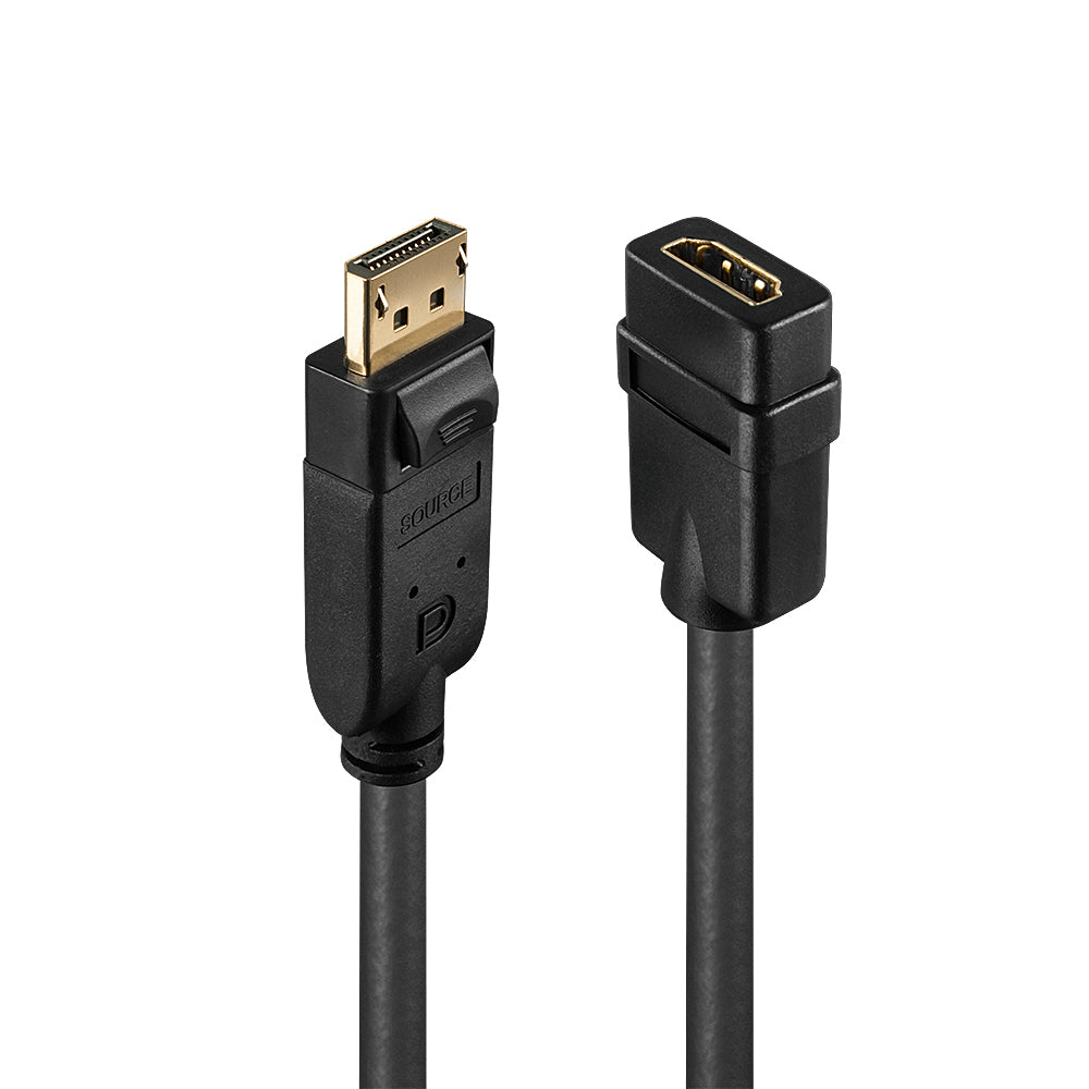 Lindy - 41005 adaptador de cable de vídeo 0 15 m DisplayPort HDMI Negro