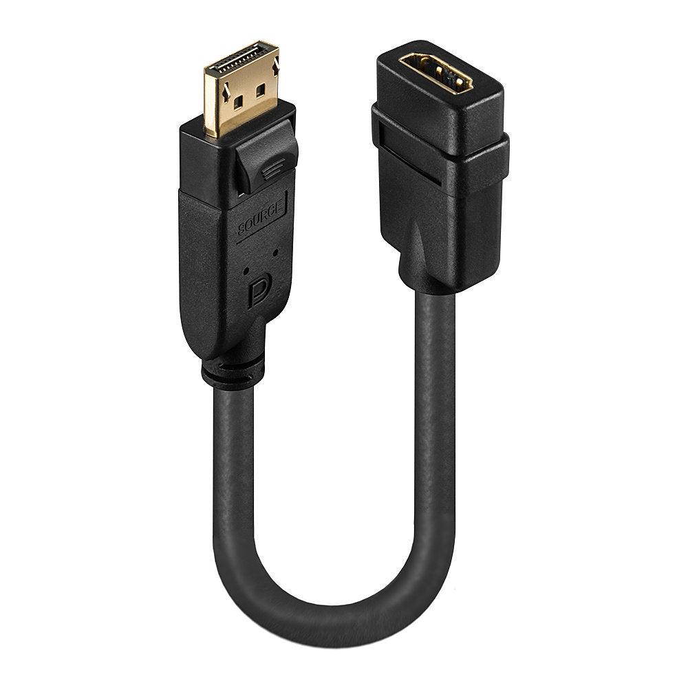 Lindy - 41005 adaptador de cable de vídeo 0 15 m DisplayPort HDMI Negro