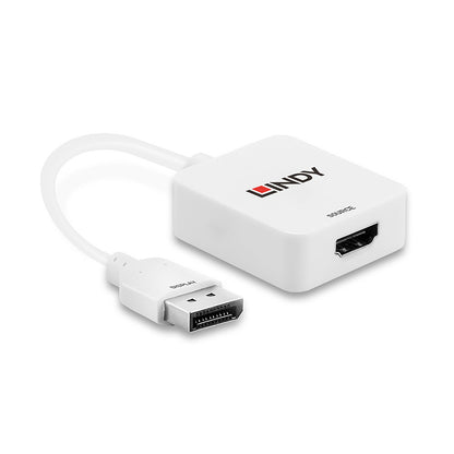 Lindy - 38146 adaptador de cable de vídeo HDMI tipo A (Estándar) DisplayPort Blanco