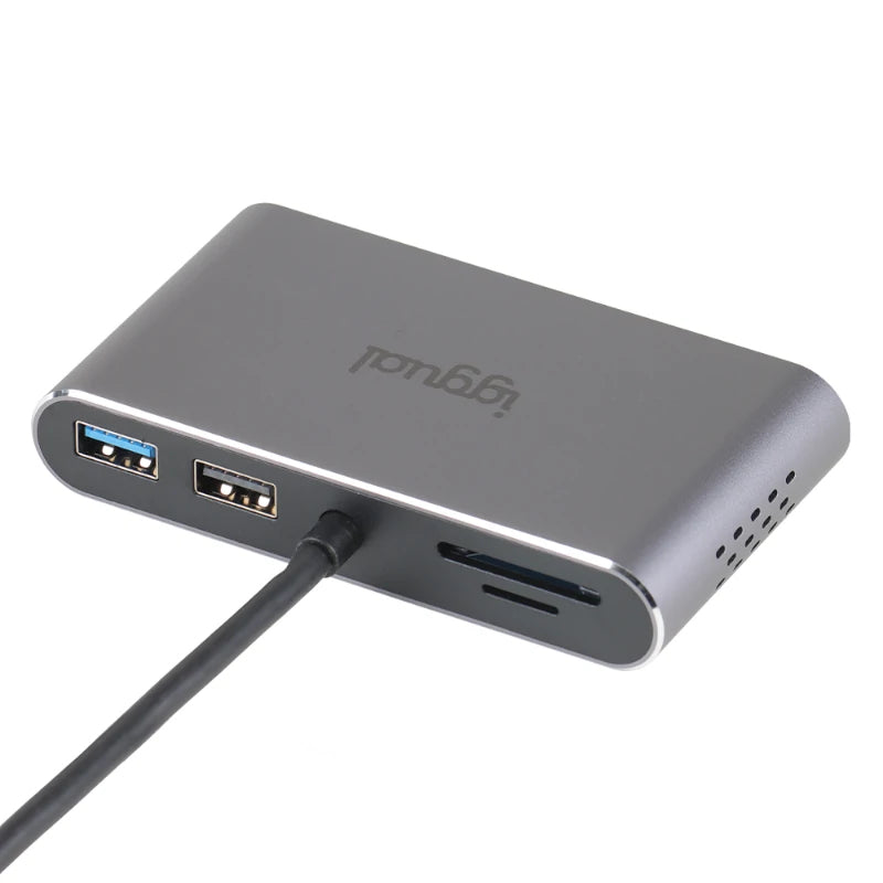 iggual - Hub C 8 en 1 2xHDMI 2xUSB 2xSD RJ45 PD100W