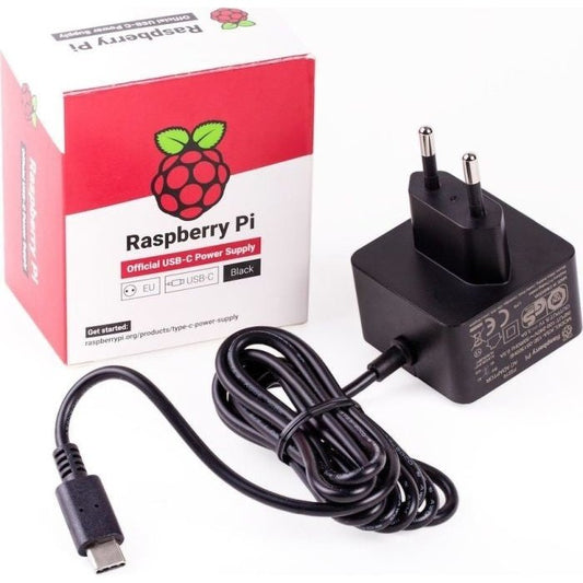 Raspberry Pi - RPI PS 15W BK EU adaptador e inversor de corriente Interior 15 3 W Negro