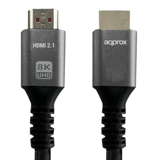 Approx - APPC63 cable HDMI 2 m HDMI tipo A (Estándar) Negro  Gris