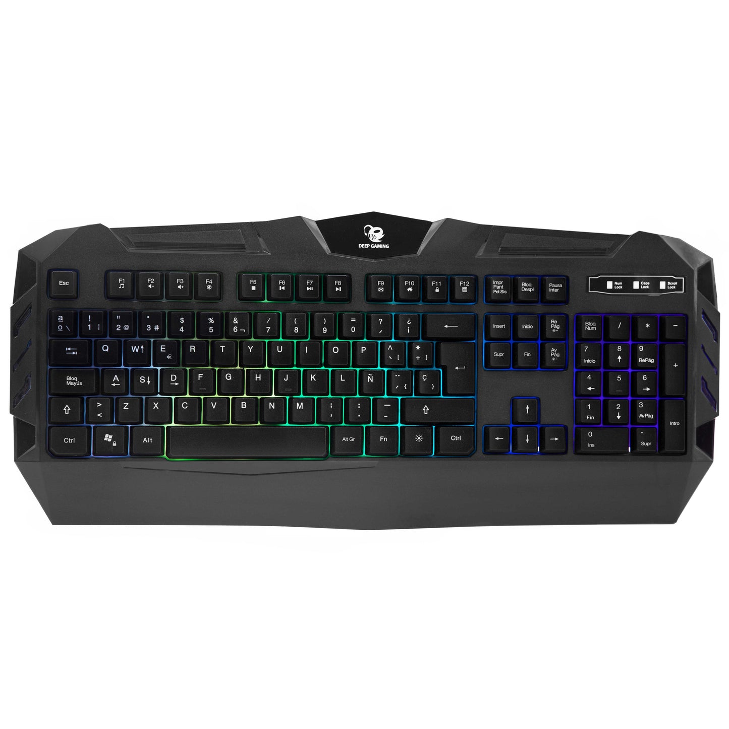 Deep Gaming - DeepColorKey teclado Juego USB QWERTY Español Negro