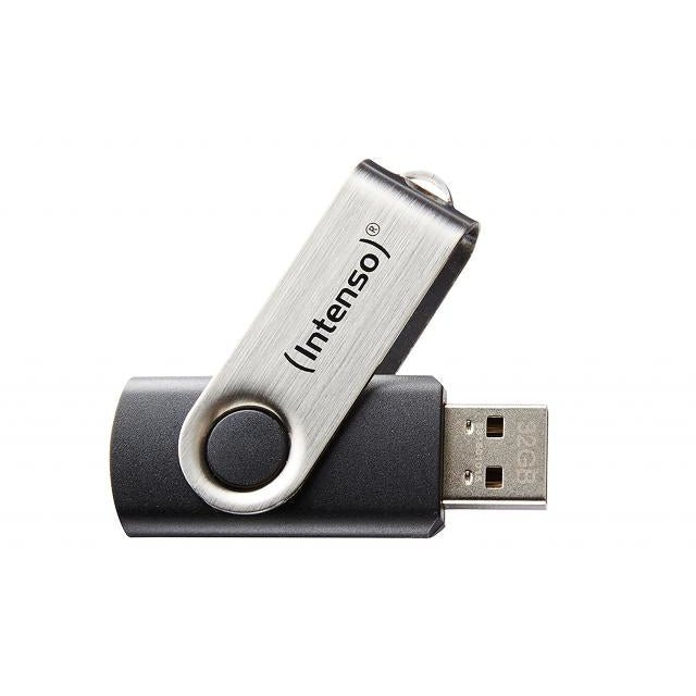 Intenso - Basic Line unidad flash USB 64 GB USB tipo A 2.0 Negro  Plata