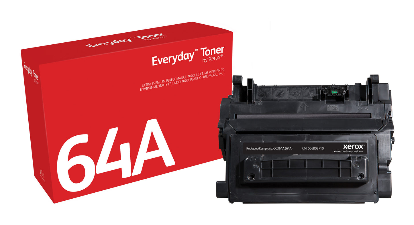 Everyday El tóner ™ Negro de Xerox es compatible con HP 64A (CC364A), Capacidad estándar