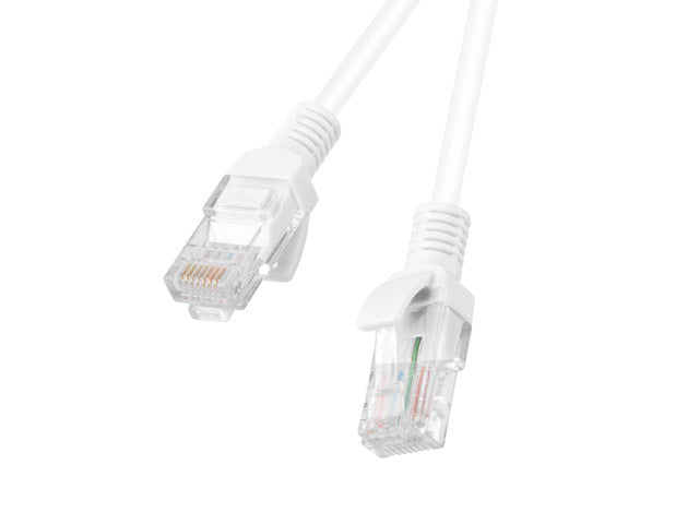 Lanberg - PCU6-10CC-0500-W cable de red Blanco 5 m Cat6 U/UTP (UTP)