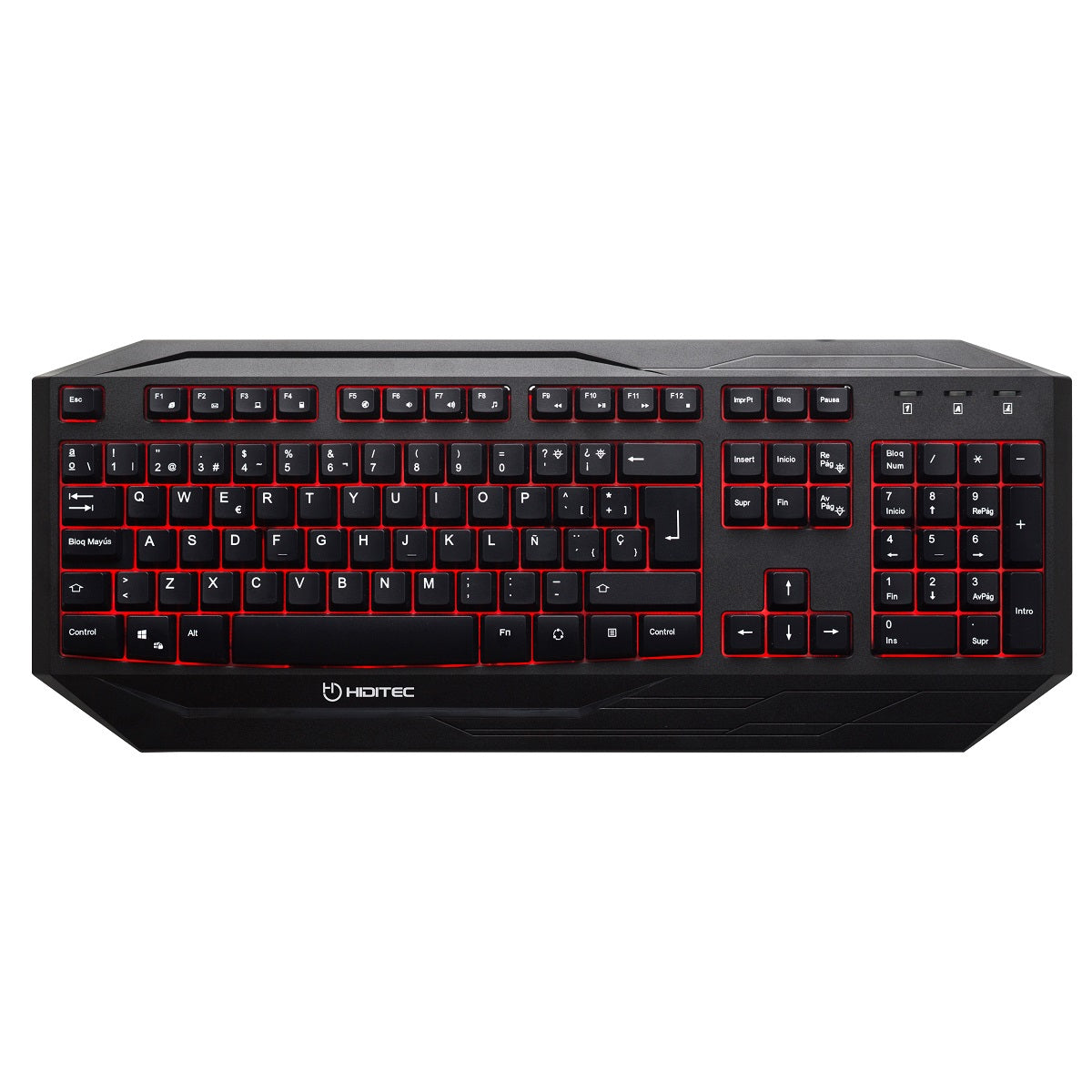 Hiditec - GK200 teclado USB QWERTY Negro