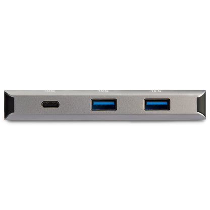 StarTech.com - Hub Ladrón USB C con Puerto de Red Ethernet Gigabit RJ45 GbE - Concentrador USB Tipo C USB 3.2 Gen 2 de 10Gbps con 2 Puertos USB-A y 1 Puerto USBC - Alimentado por el Bus USB - de Aluminio - Funciona con Thunderbolt 3