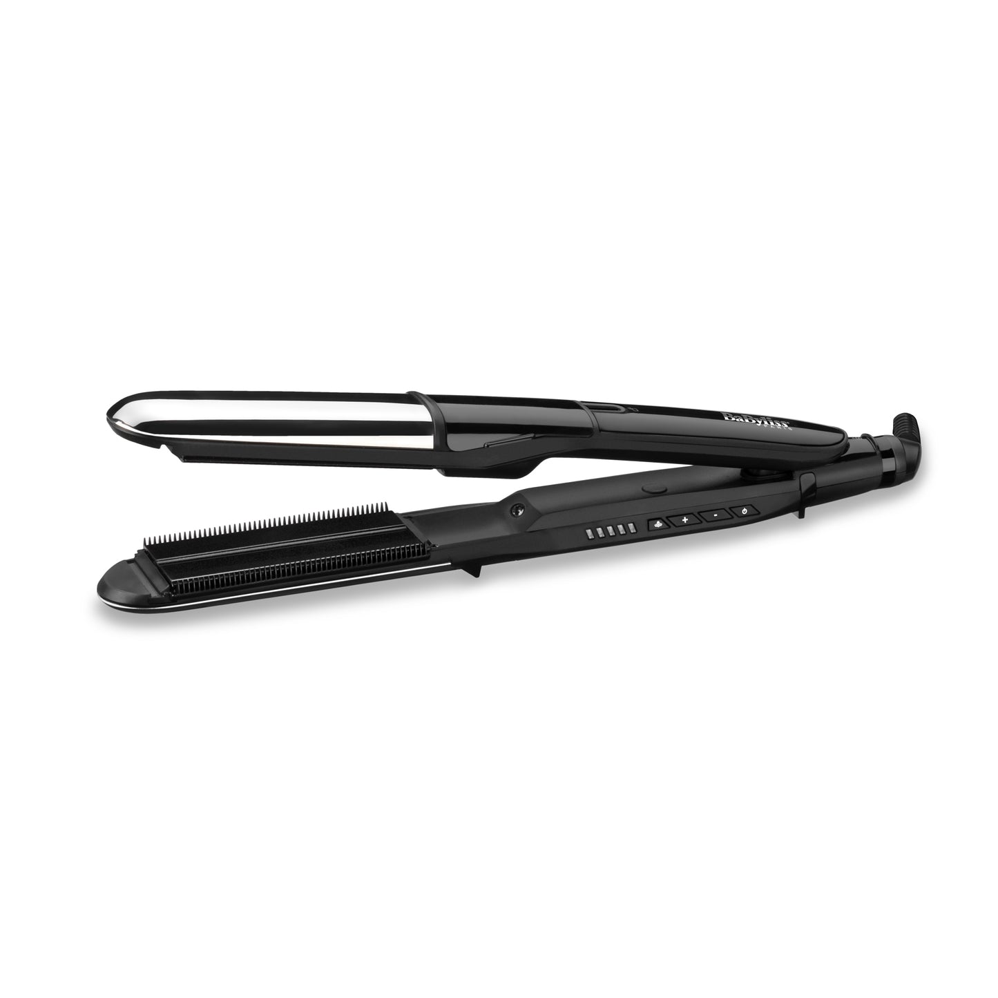 BaByliss - Steam Mist Styler Plancha de pelo Vapor Negro  Plata 67 W 2 5 m