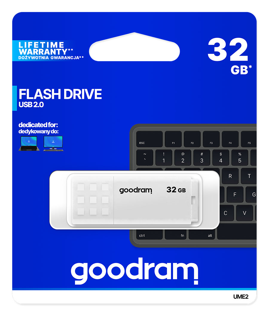 Goodram - UME2 unidad flash USB 32 GB USB tipo A 2.0 Blanco