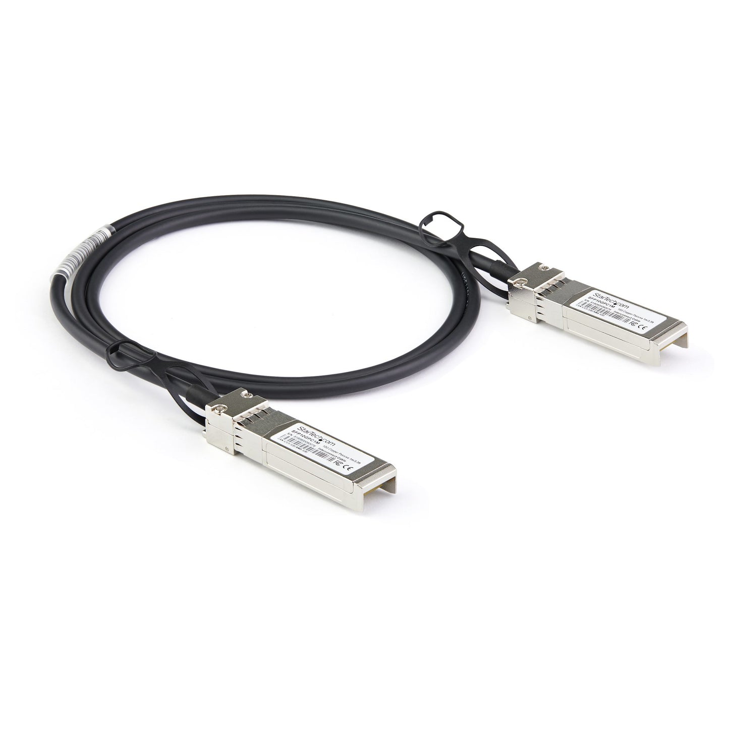 StarTech.com - Cable de 2m Twinax SFP+ a SFP+ con Conexión Directa 10GbE- Compatible con DAC-SFP-10G-2M de Dell EMC - Cobre - DAC Transceptor/Mini GBIC Pasivo de Bajo Poder 10 Gbps