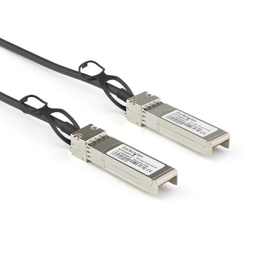 StarTech.com - Cable de 2m Twinax SFP+ a SFP+ con Conexión Directa 10GbE- Compatible con DAC-SFP-10G-2M de Dell EMC - Cobre - DAC Transceptor/Mini GBIC Pasivo de Bajo Poder 10 Gbps