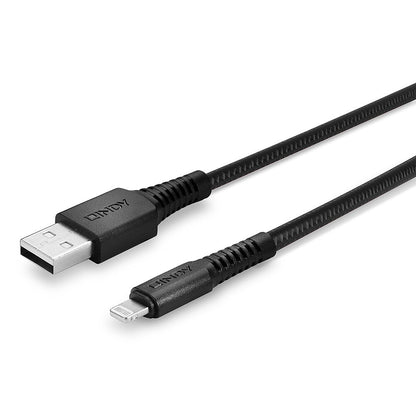 Lindy - 31290 cable de conector Lightning 0 5 m Negro