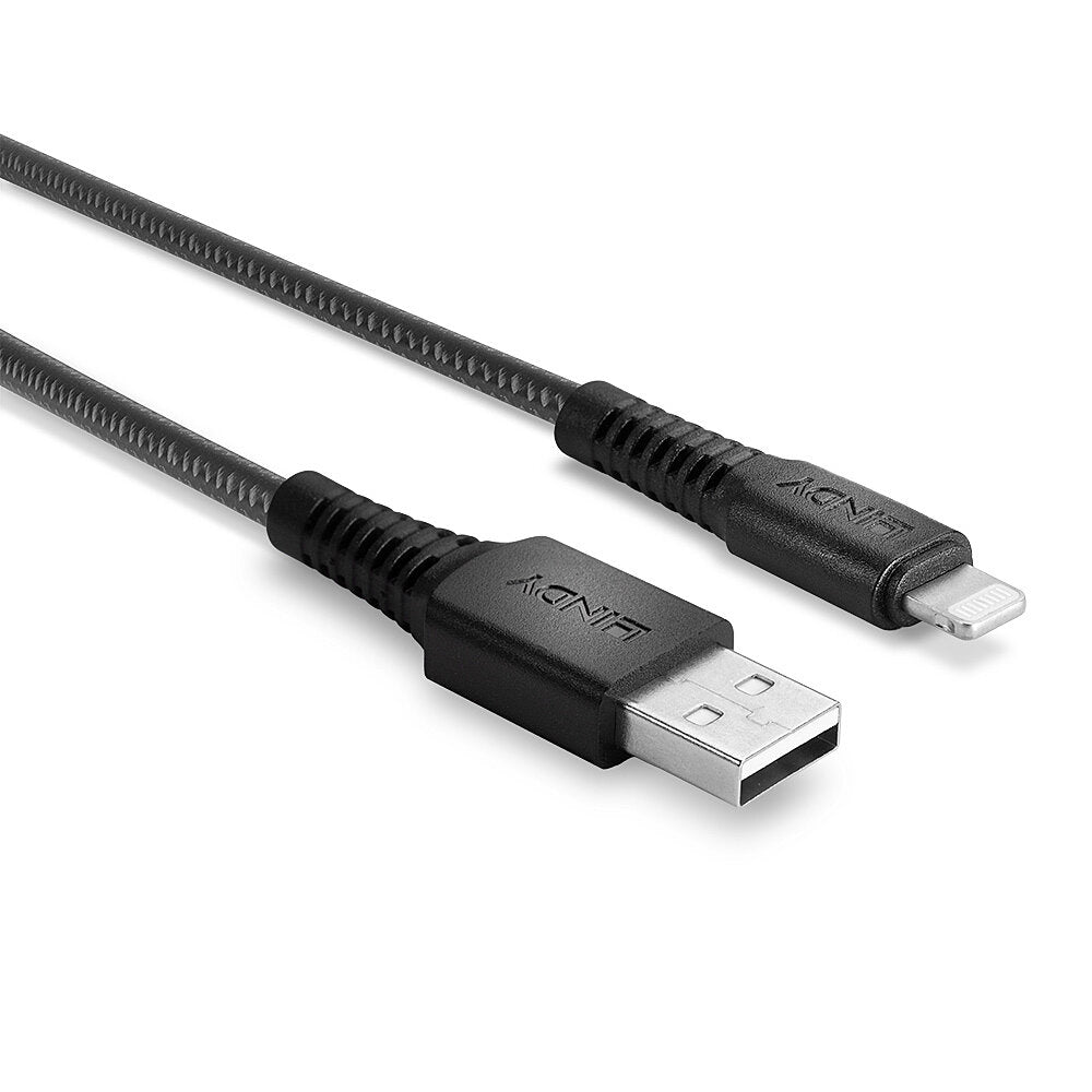 Lindy - 31290 cable de conector Lightning 0 5 m Negro