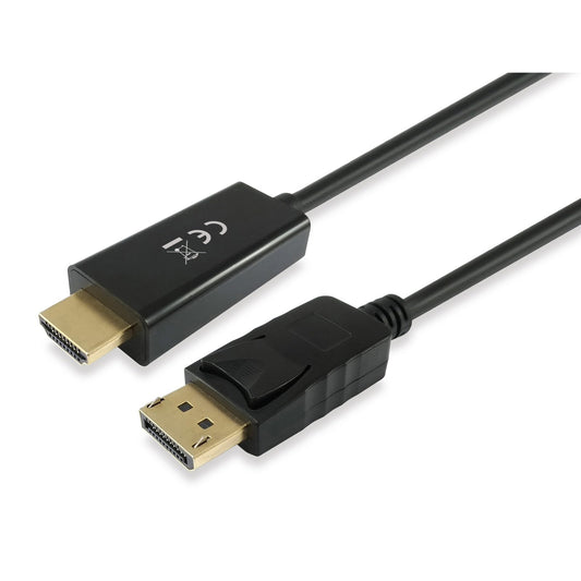 Equip - 119391 adaptador de cable de vídeo 3 m DisplayPort HDMI Negro