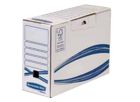 Fellowes - 4460201 empaque Caja de cartón para envíos Azul  Blanco