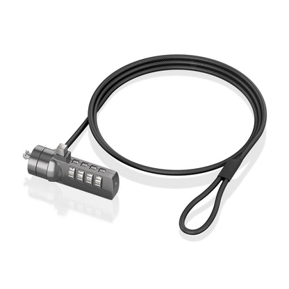 AISENS - Cable de seguridad con cerradura de combinación para Ordenador  Monitor  Portátil 1.5m