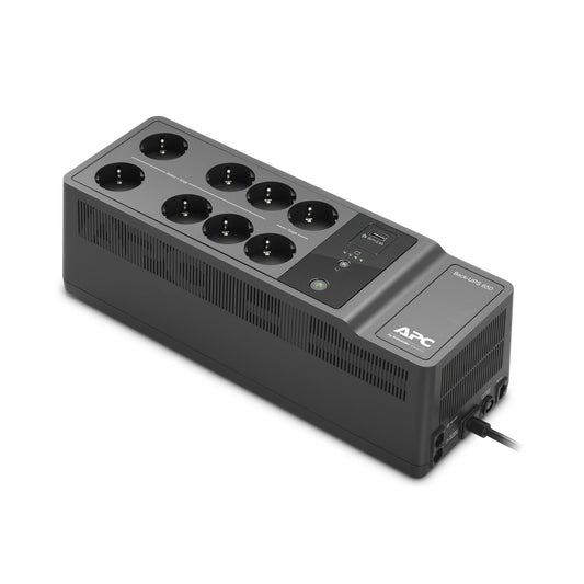 APC - Back-UPS 650VA 230V 1 USB charging port - (Offline-) USV sistema de alimentación ininterrumpida (UPS) En espera (Fuera de línea) o Standby (Offline) 0 65 kVA 400 W 8 salidas AC