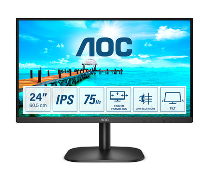 AOC - B2 24B2XH/EU LED display 60 5 cm (23.8") 1920 x 1080 Pixeles Full HD Negro