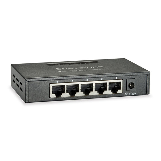 LevelOne - GEU-0523 switch No administrado Gigabit Ethernet (10/100/1000) Negro