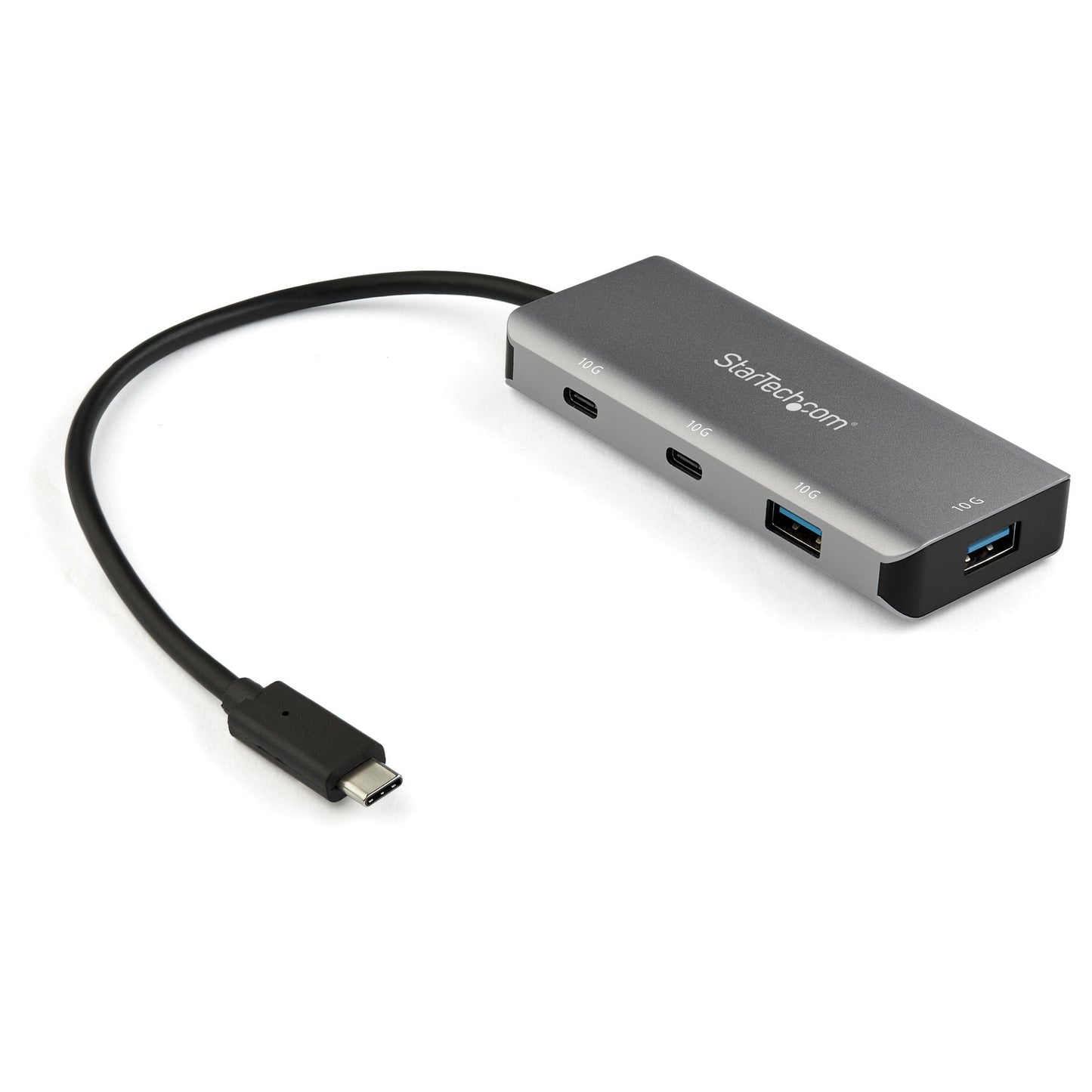 StarTech.com - Hub USB C de 4 puertos - 2x USB A y 2x USB C - Concentrador USB Tipo C 3.2 Gen 2 SuperSpeed de 10Gbps Alimentado por el bus USB - Ladrón USB C con Cable de 25cm