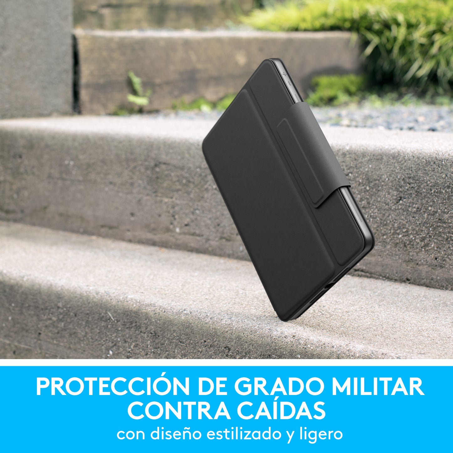 Logitech - Rugged Folio Grafito Smart Connector QWERTY Español