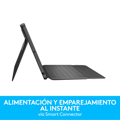 Logitech - Rugged Folio Grafito Smart Connector QWERTY Español