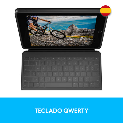 Logitech - Rugged Folio Grafito Smart Connector QWERTY Español