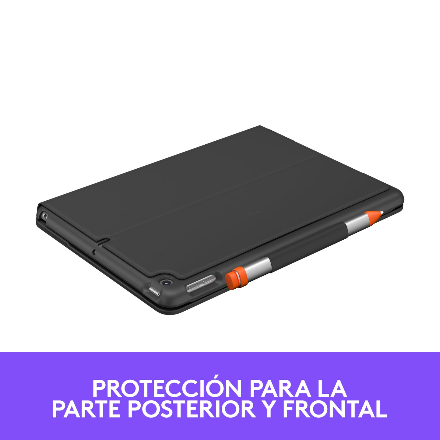 Logitech - Slim Folio Grafito Bluetooth QWERTY Español