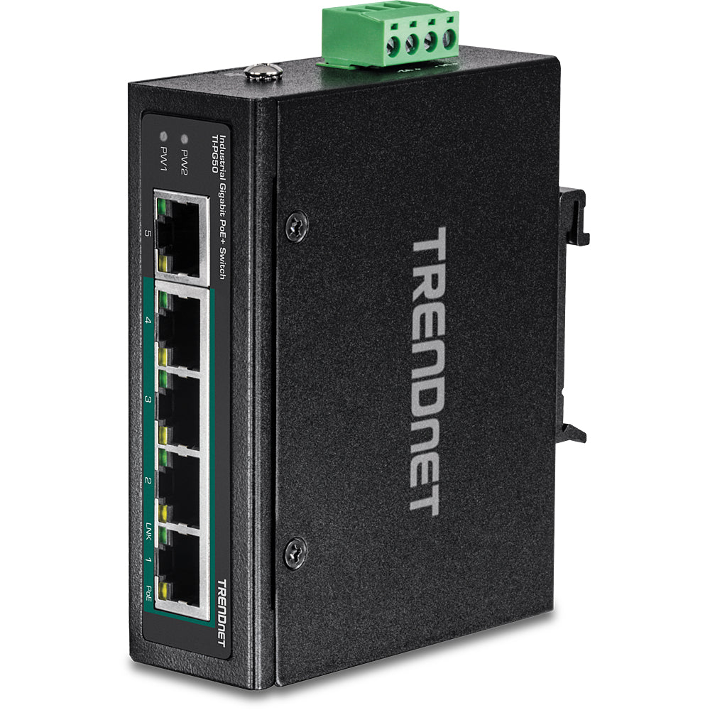 Trendnet - TI-PG50 switch No administrado Gigabit Ethernet (10/100/1000) Energía sobre Ethernet (PoE) Negro