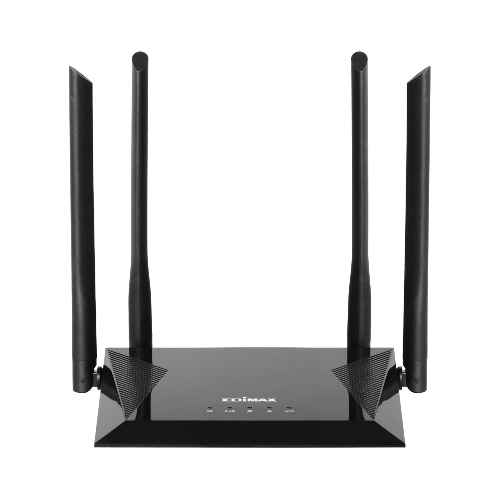 Edimax - BR-6476AC router inalámbrico Ethernet rápido Doble banda (2 4 GHz / 5 GHz) Negro