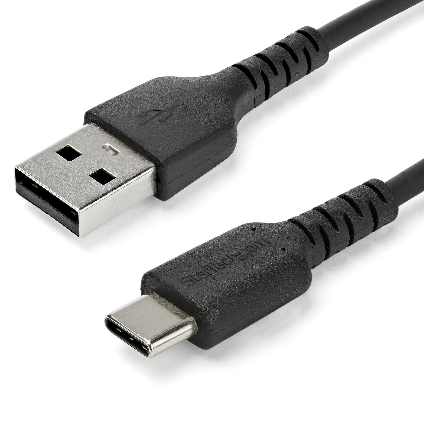 StarTech.com - Cable de Carga USB-A a USB-C de 2m - Cable de Carga Rápida y Sincronización USB 2.0 de Servicio Pesado - Cable de Datos USB 2.0- Resistente con Fibra de Aramida - M/M - 3A - Negro