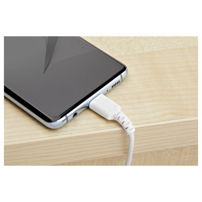 StarTech.com - Cable de 2m de Carga USB C - de Carga Rápida y Sincronización USB 2.0 Tipo C a USB C para Portátiles - Revestimiento TPE de Fibra de Aramida M/M 60W Blanco - iPad Pro Surface