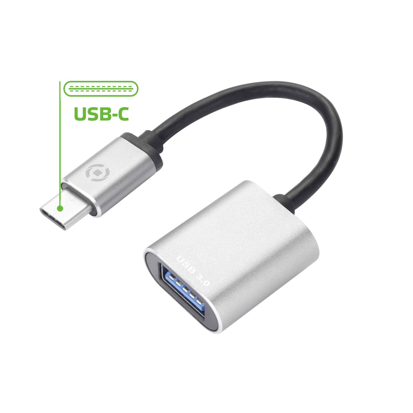 Celly - PROUSBCUSBDS cable USB USB 3.2 Gen 1 (3.1 Gen 1) USB C USB A Plata