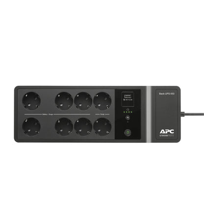 APC - BE650G2-SP sistema de alimentación ininterrumpida (UPS) En espera (Fuera de línea) o Standby (Offline) 0 65 kVA 400 W 8 salidas AC