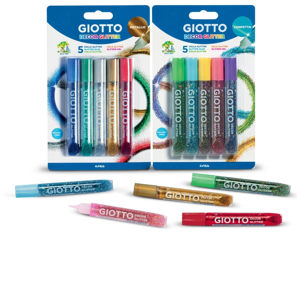 Giotto - Decor Cola Glitter Tubo de pegamento