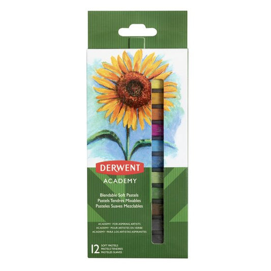 Derwent - Academy Pintura al pastel Multicolor Suave 12 pieza(s)