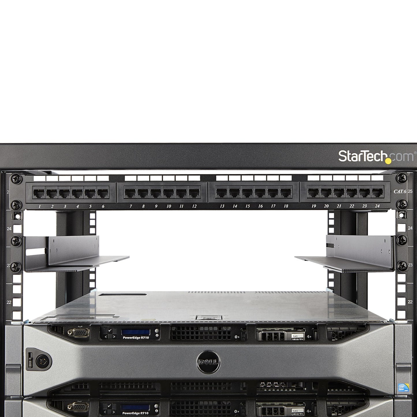 StarTech.com - Carriles 1U de 19 pulgadas para Rack para Servidores con 4 Columnas - Profundidad Ajustable de 60 9cm a 91 4cm/24" a 36" - Carriles Universales HPE ProLiant Dell PowerEdge