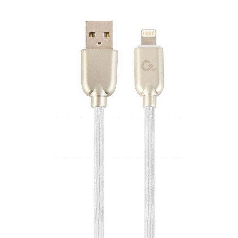 Cablexpert - CC-USB2R-AMLM-2M-W cable de conector Lightning Blanco