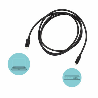 i-tec - Thunderbolt 3  Class Cable  40 Gbps  100W Power Delivery  USB-C Compatible  150cm