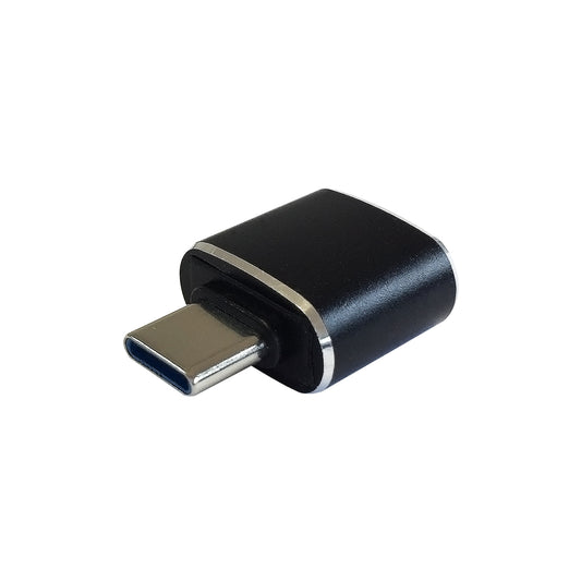 AISENS - Mini adaptador USB 3.1 Gen2 3A  tipo USB-C/M-A/H  Negro