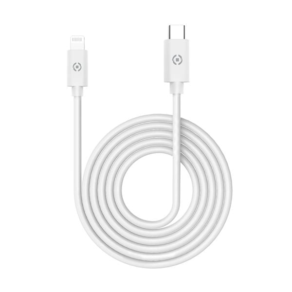 Celly - USBLIGHTTYPECWH cable de teléfono móvil Blanco USB C Lightning 1 m